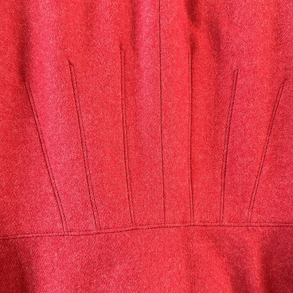 Akris Punto red wool zip front blazer jacket - Picture 5 of 11